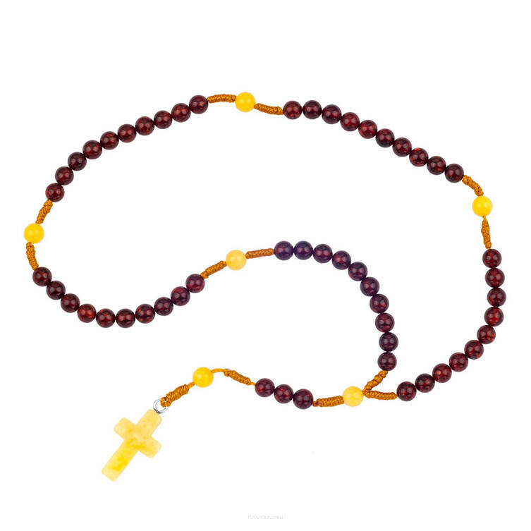 RÓŻANIEC BURSZTYNOWY